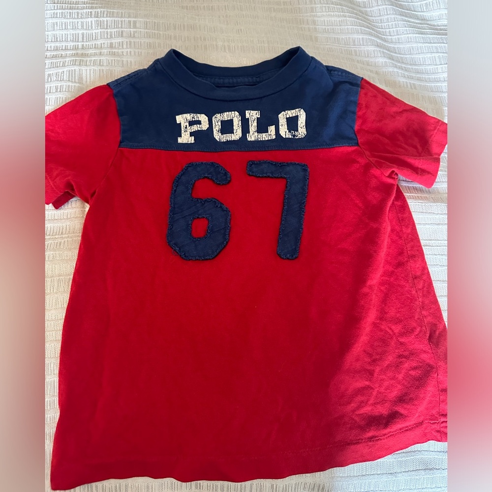 Ralph Lauren T-Shirt Size 4T - Red/Blue